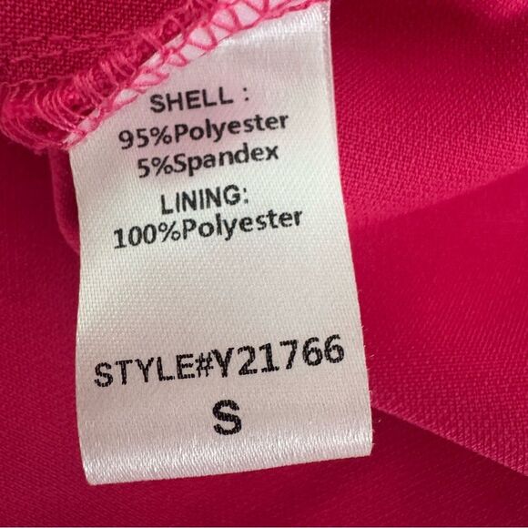 DO+BE NWT Ruffle Shoulder Pink Peplum Top Size S - Picture 7 of 8